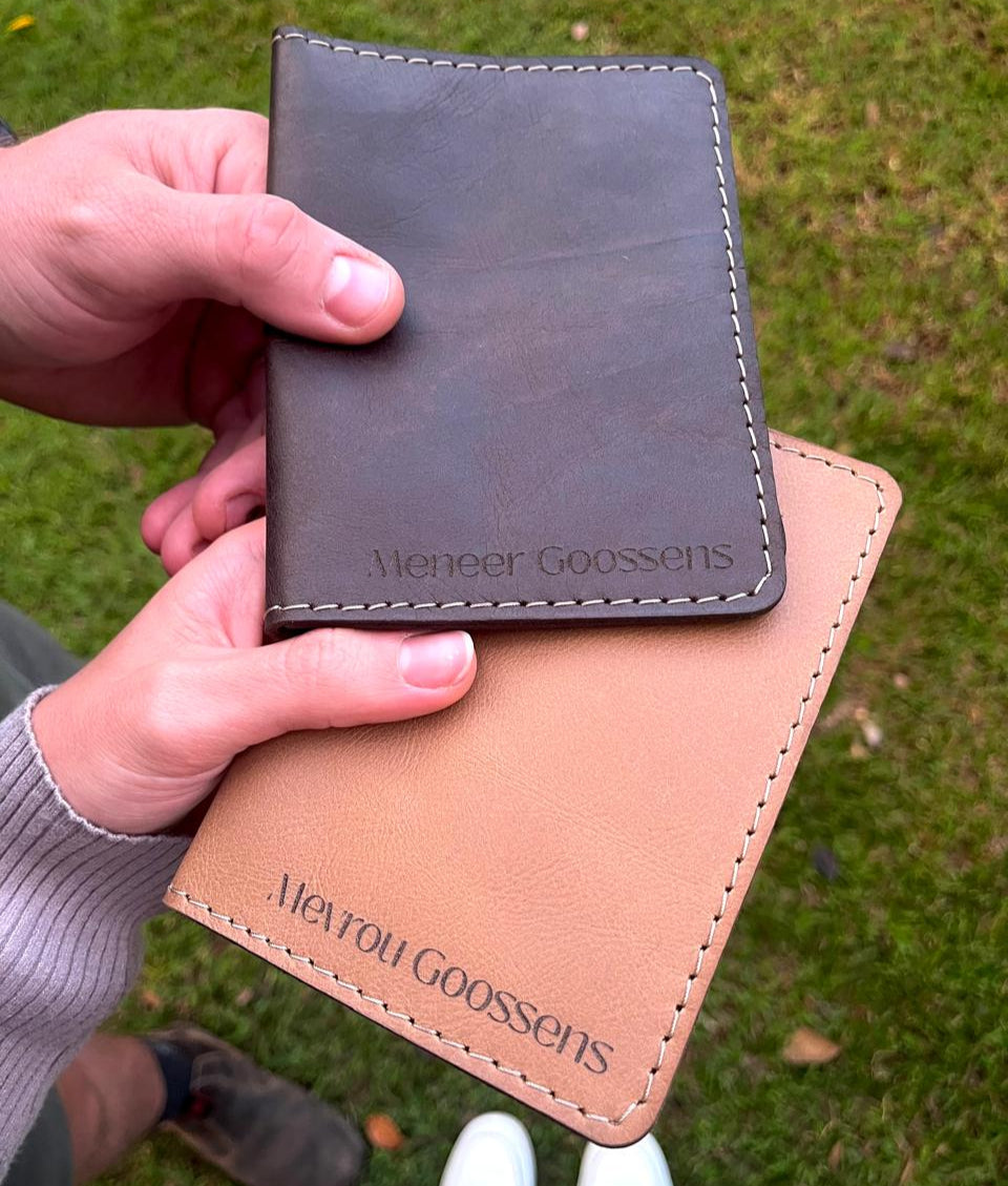 Genuine Leather Passport Holder Set