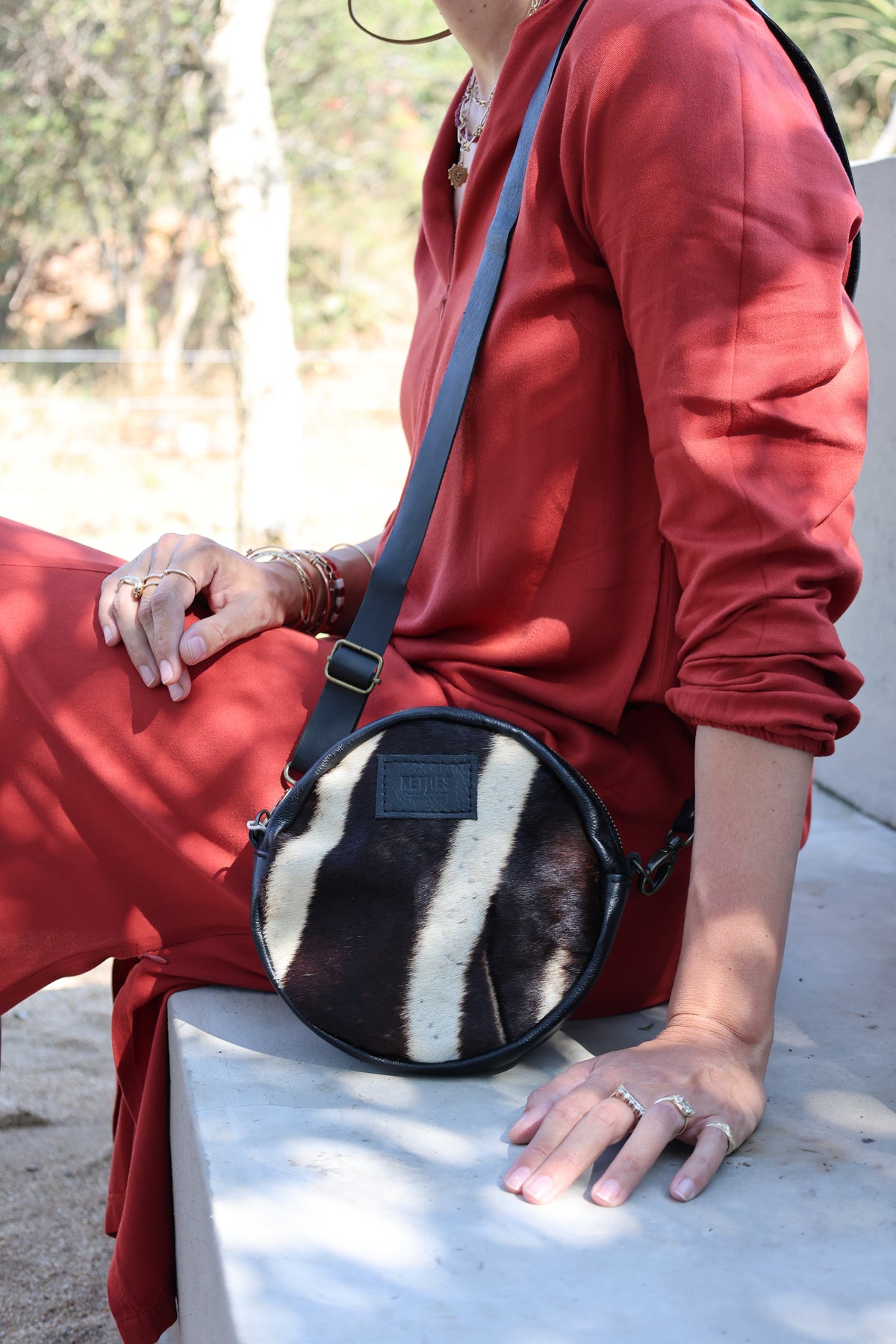 Full moon zebra bag