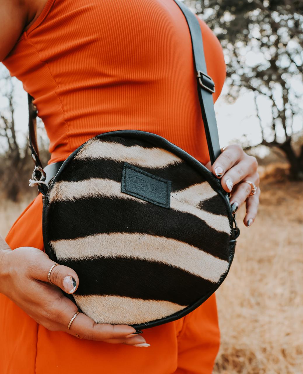 Full moon zebra bag