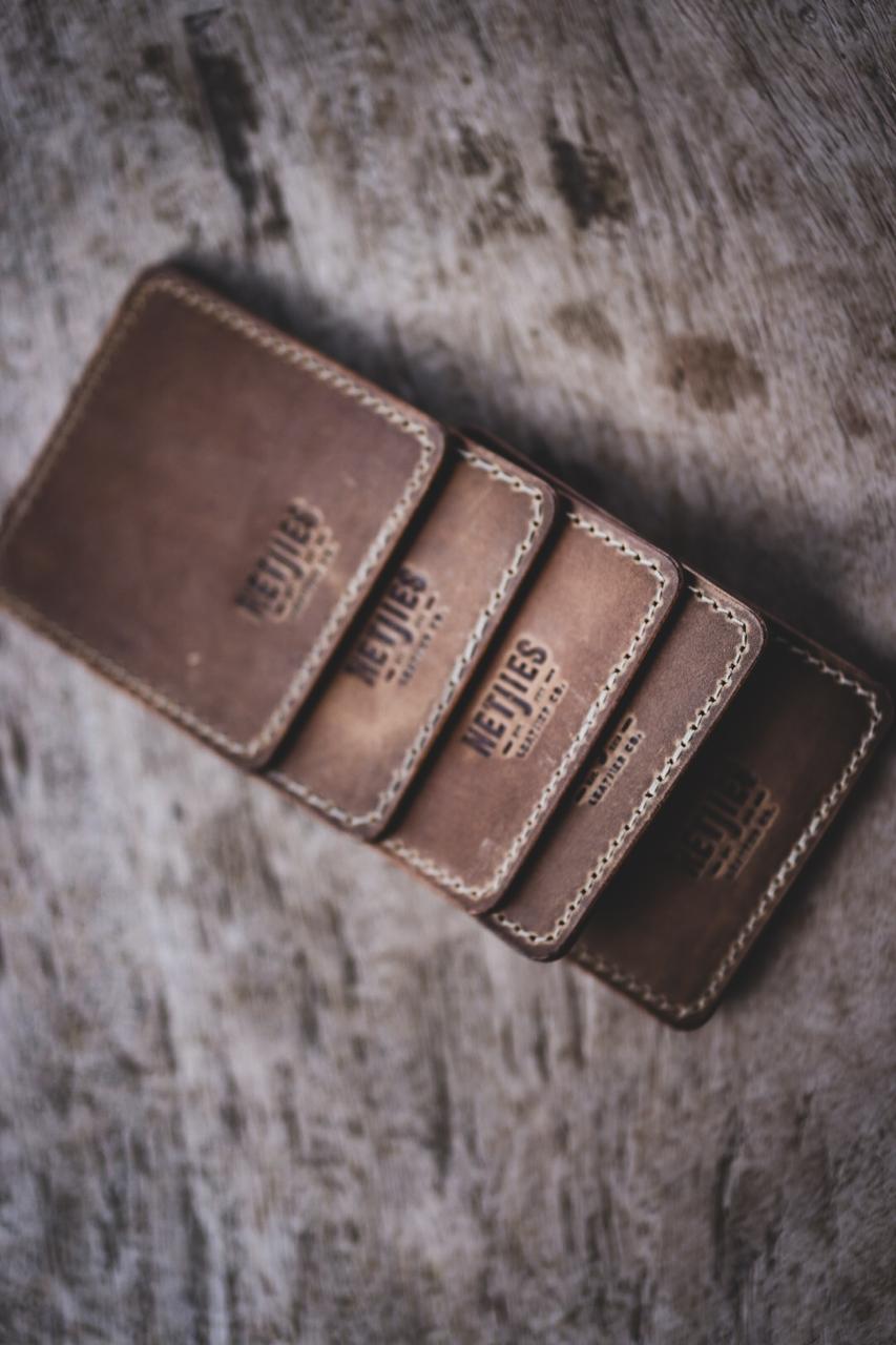 Genuine Leather Netjies Coasters