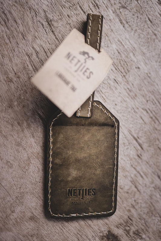 Genuine Leather Netjies Luggage Tag