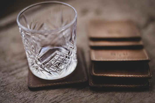Genuine Leather Netjies Coasters